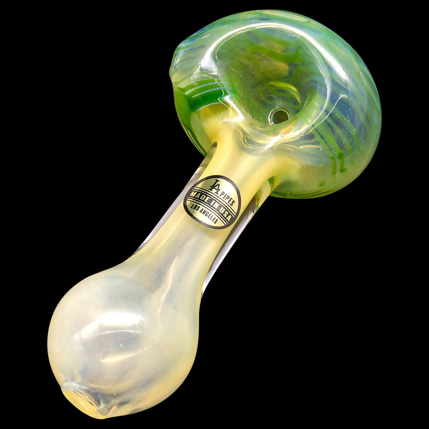 "Cake Head" Color Swirl Glass Pipe