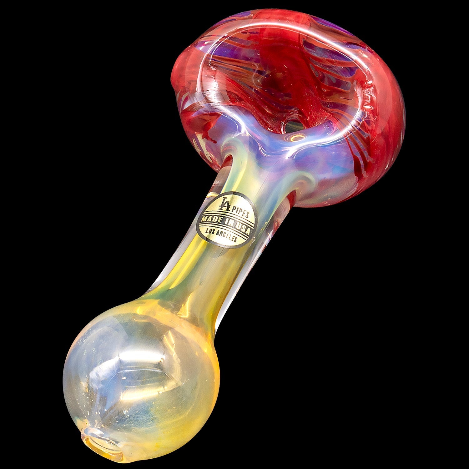 "Cake Head" Color Swirl Glass Pipe