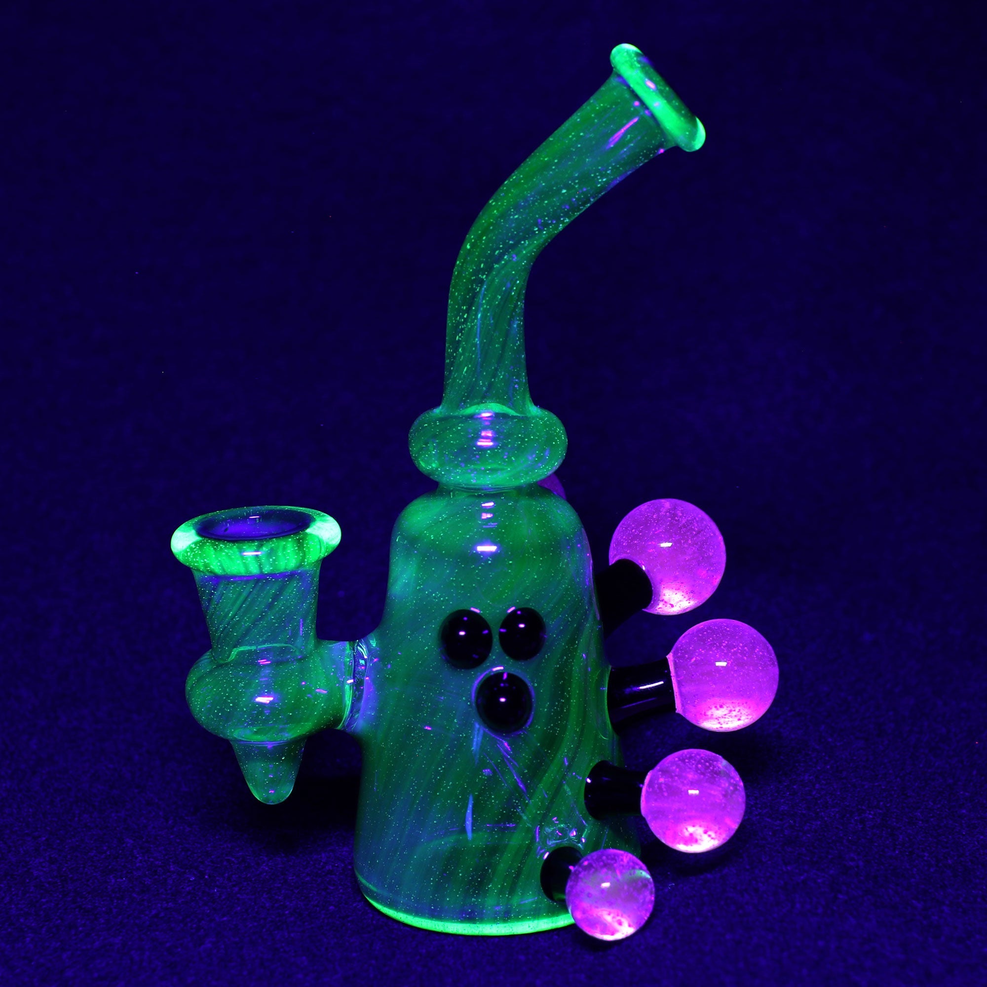 Clayball Glass "Super Nova" Heady Sherlock Dab Rig