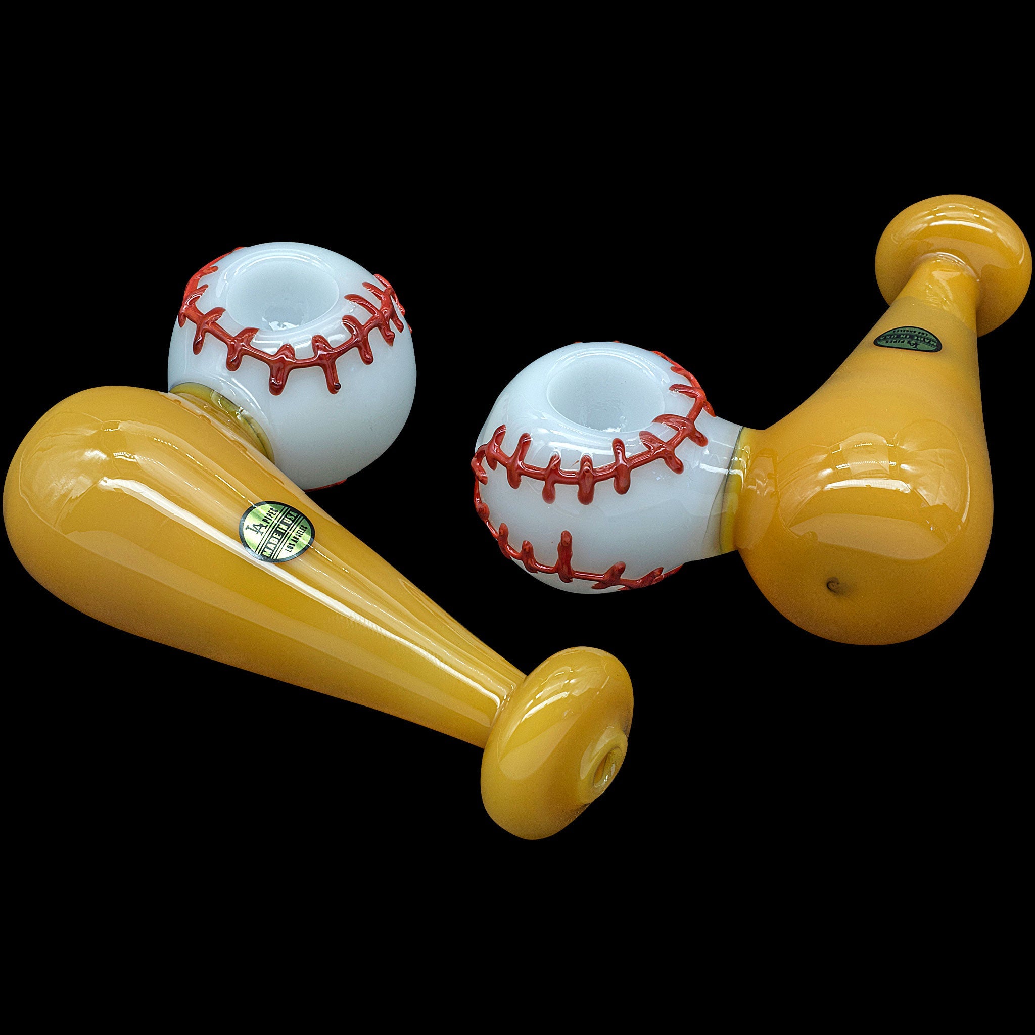 "420 Stretch" Bat & Baseball Glass Pipe