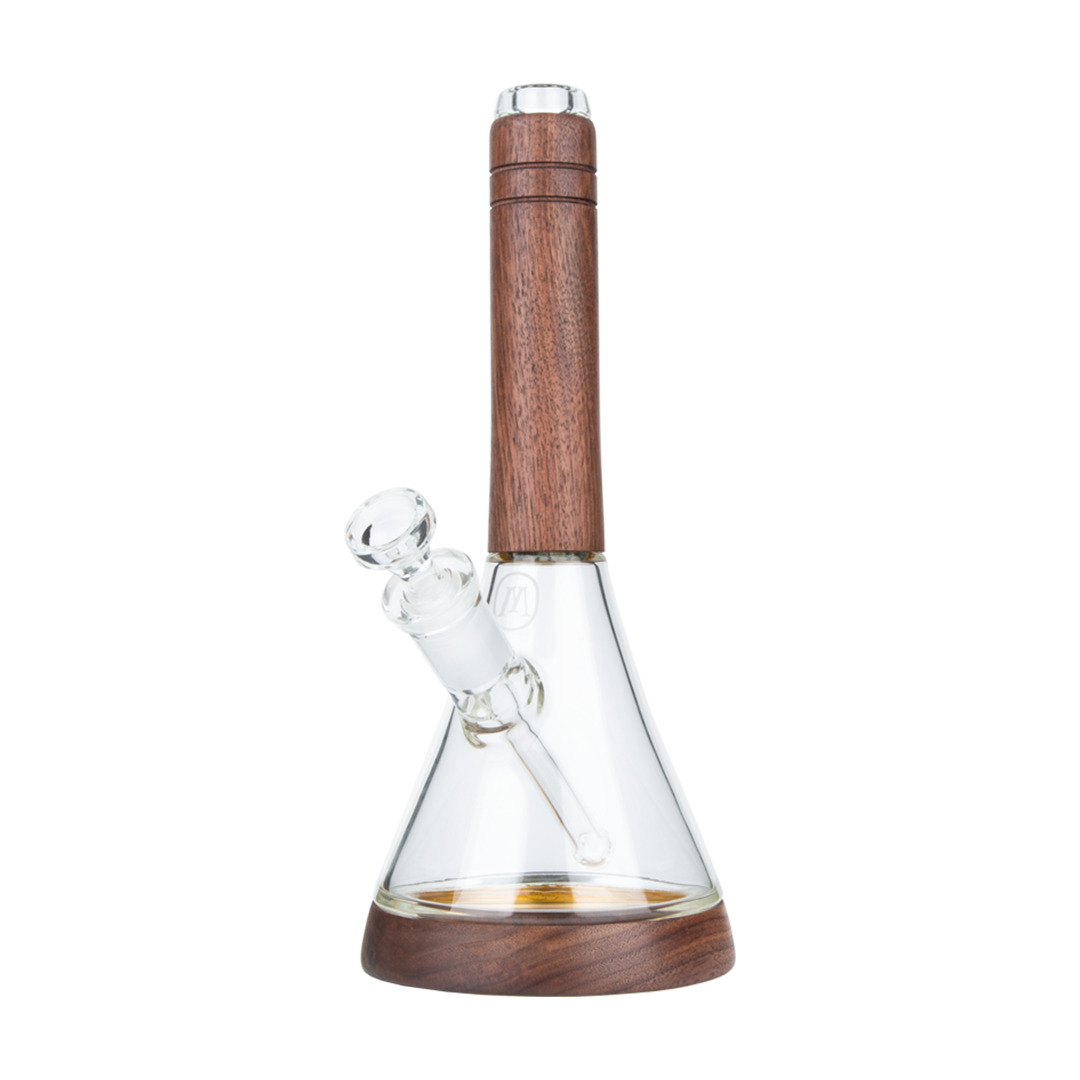 Marley Natural Glass and Walnut Waterpipe