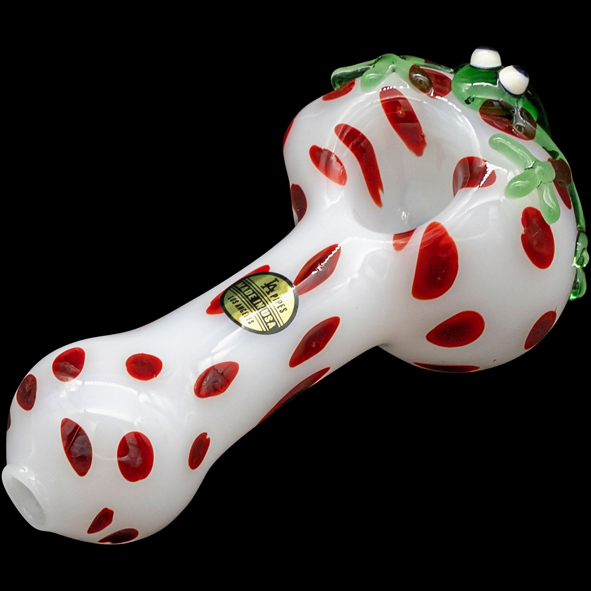 "Spotted Poison Frog" Spoon Glass Pipe