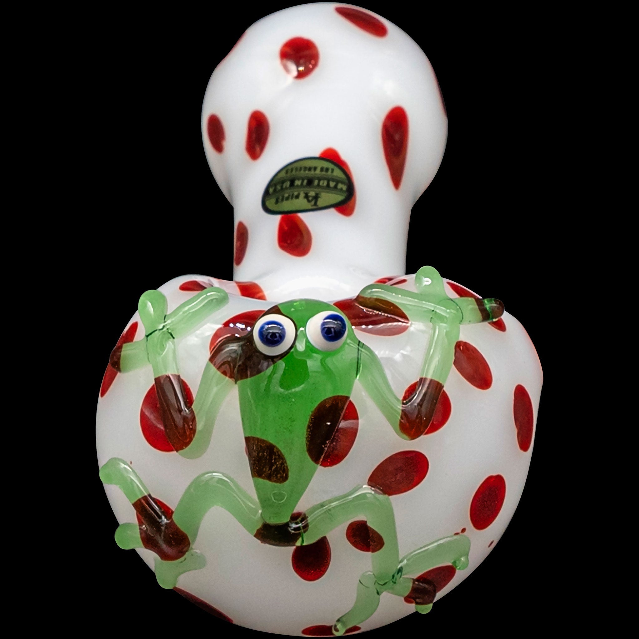 "Spotted Poison Frog" Spoon Glass Pipe