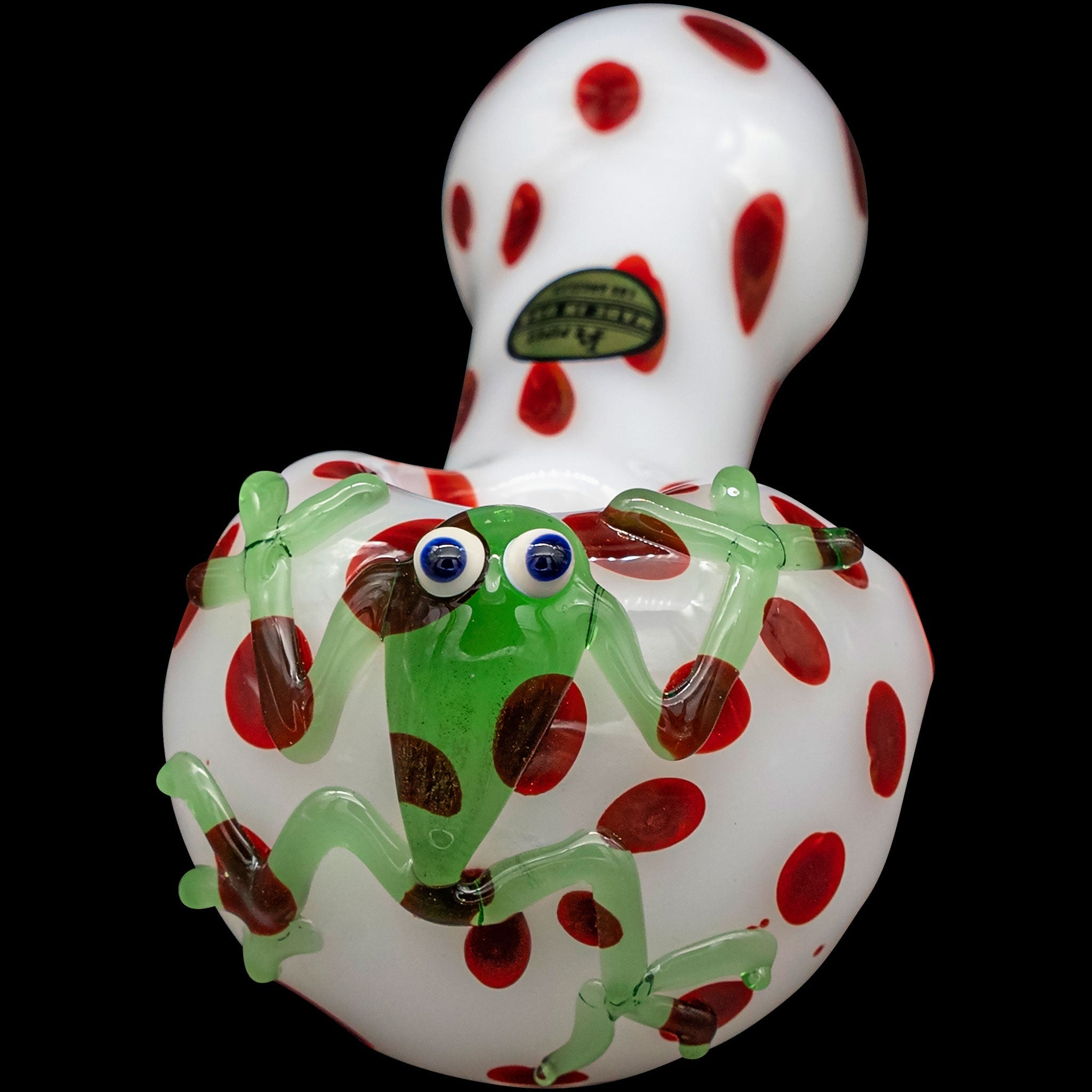 "Spotted Poison Frog" Spoon Glass Pipe