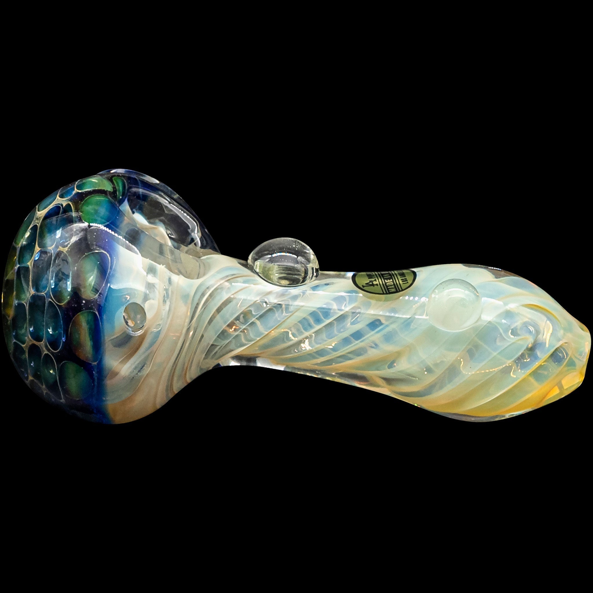 "The Hive" Honeycomb Color Changing Glass Pipe