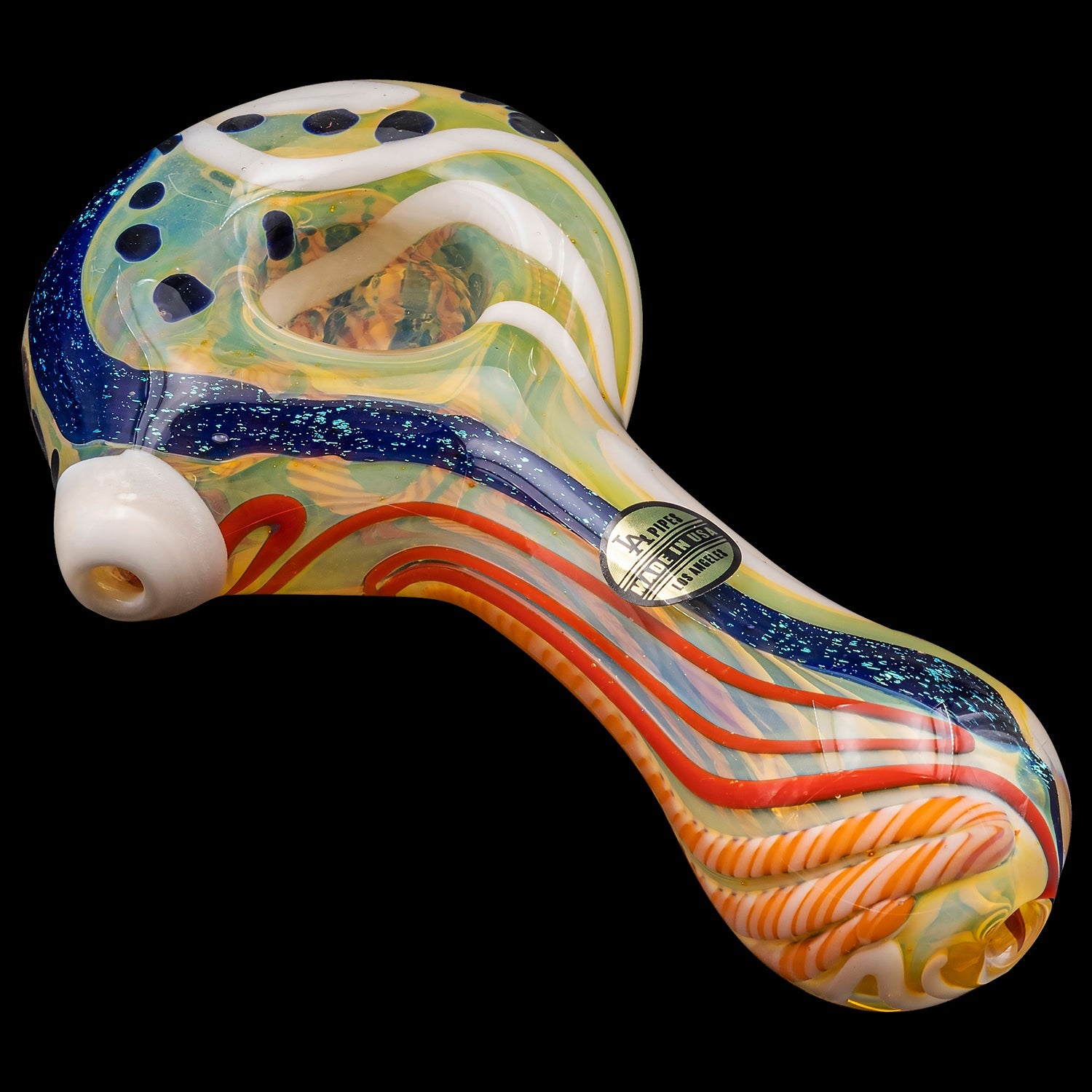 "Pancake" Dichroic Color-Changing Spoon Glass Pipe