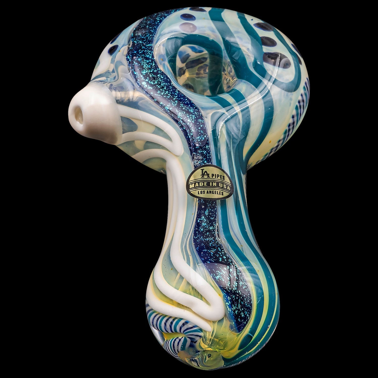 "Pancake" Dichroic Color-Changing Spoon Glass Pipe