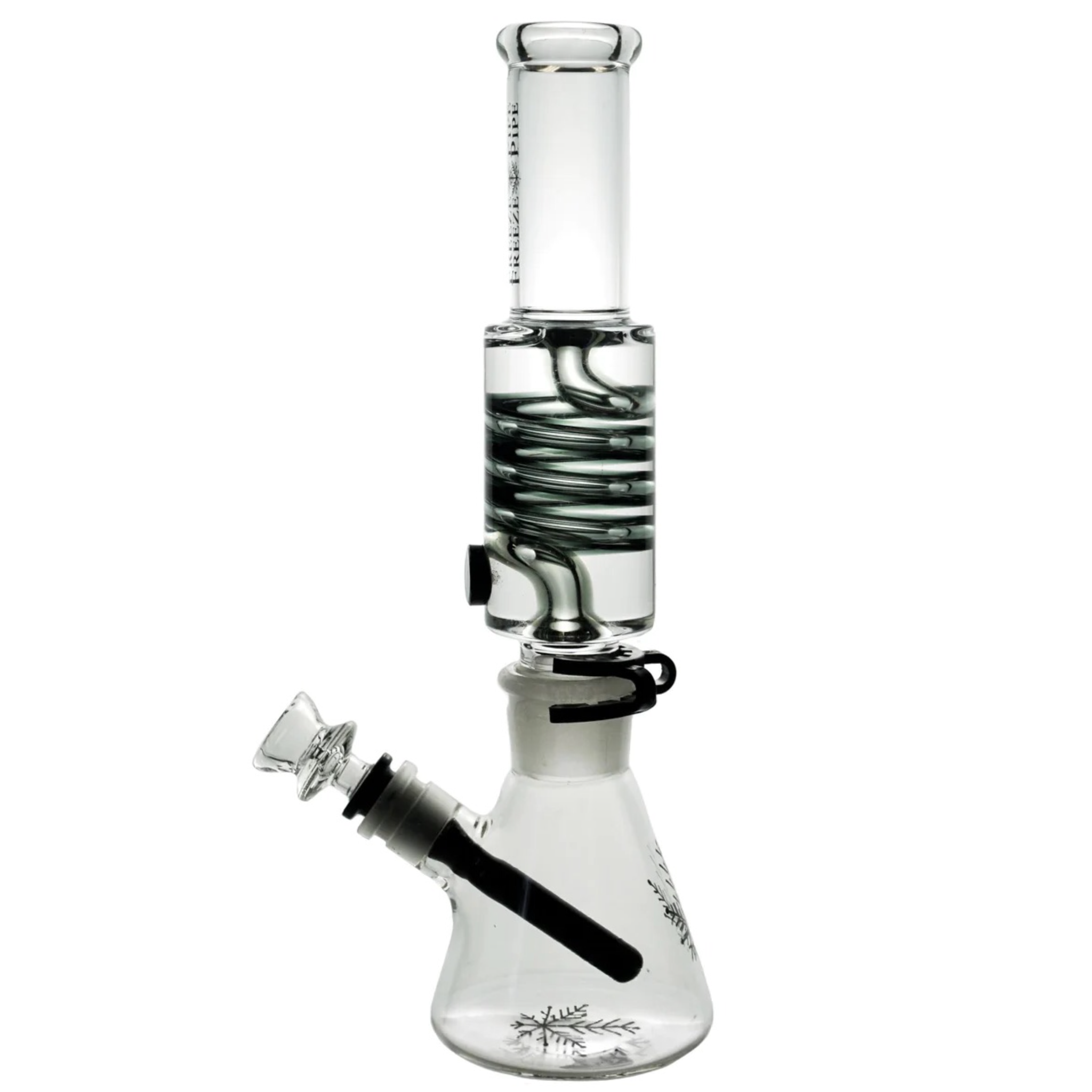 Freeze Pipe 11” Glycerin Coil Beaker Bong