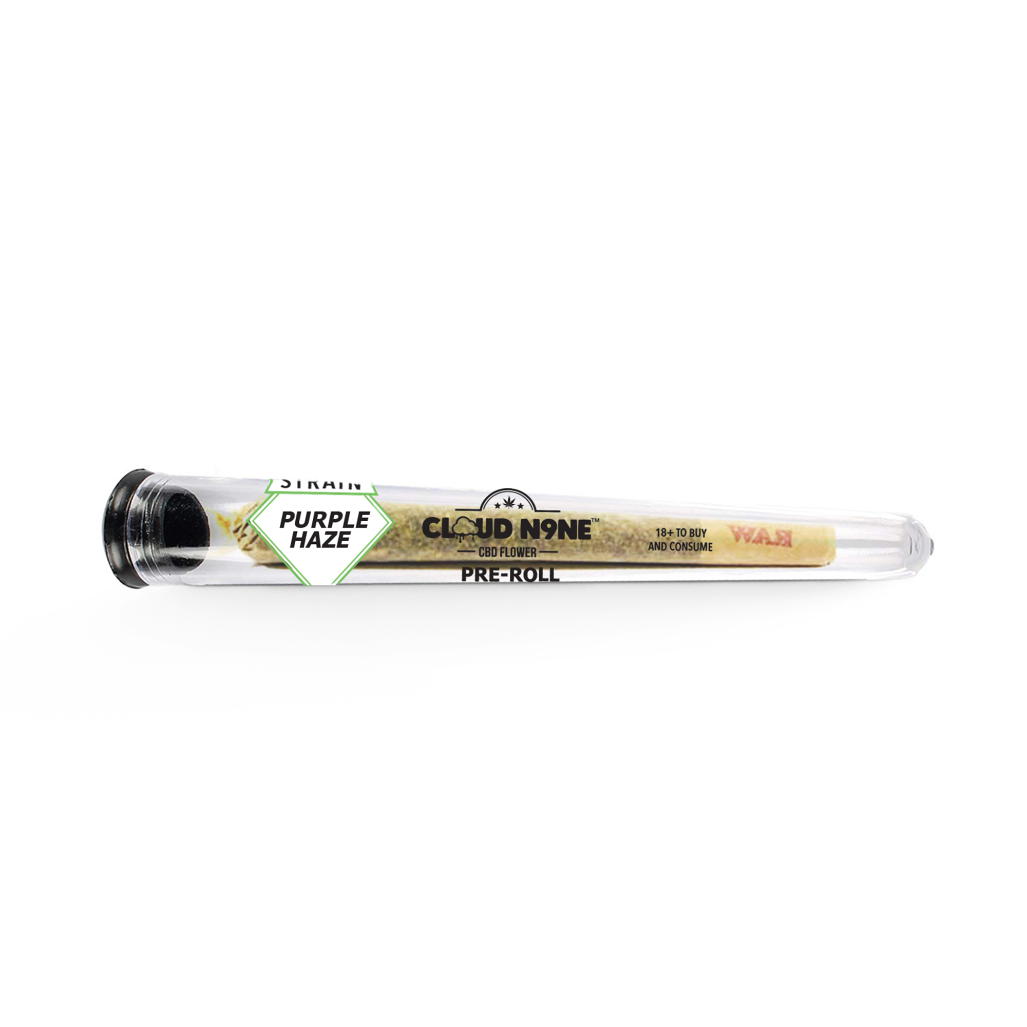 Cloud N9ne CBD Flower: Pre-Roll - Strain: Purple Haze (Indoor)