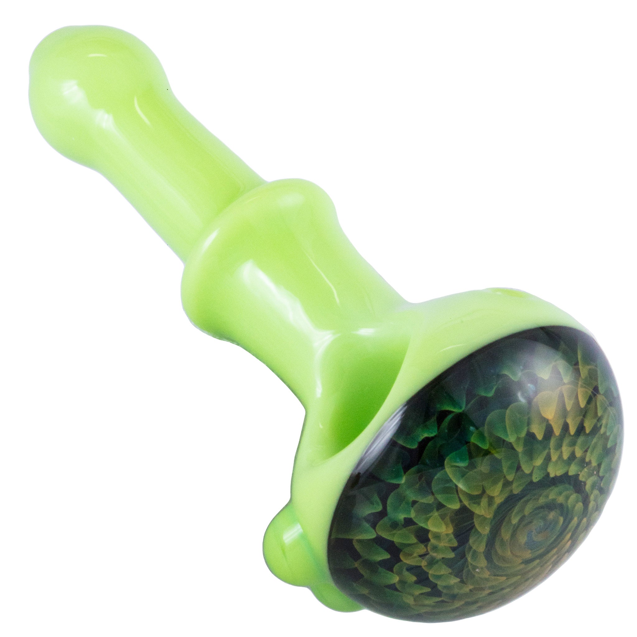 Crush Eye Candy 3D Floral Slime Glass Spoon Pipe - Multi-Color 🌈