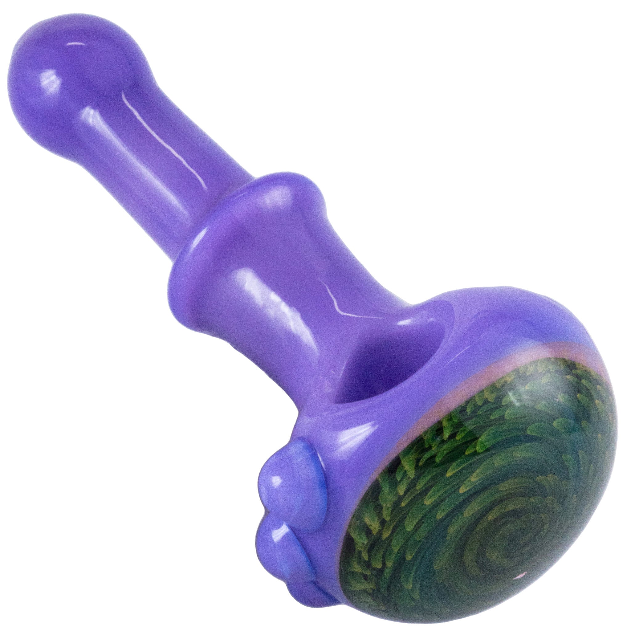 Crush Eye Candy 3D Floral Slime Glass Spoon Pipe - Multi-Color 🌈