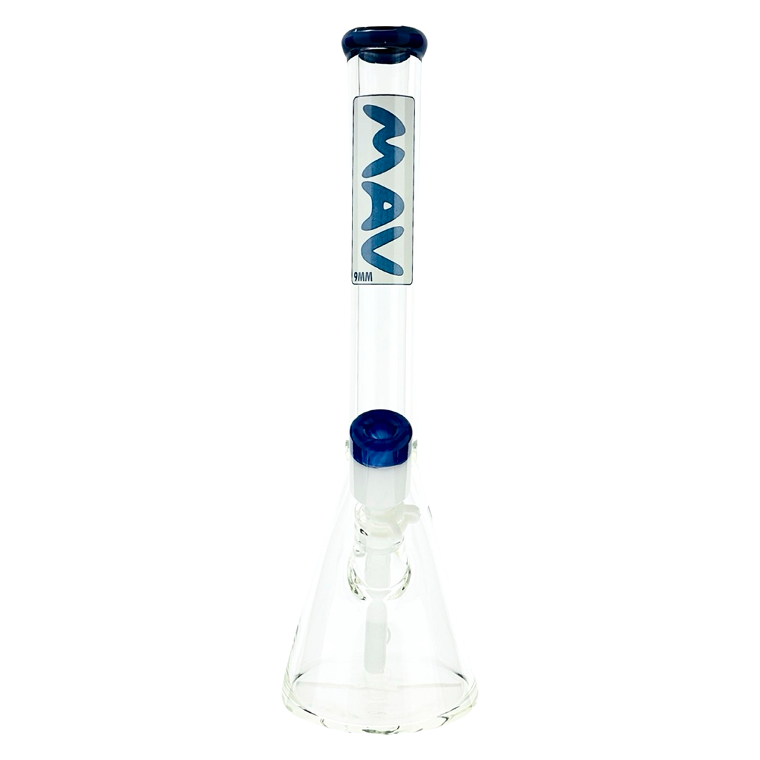 18" x 9MM MAV Layered Accented Beaker Bong