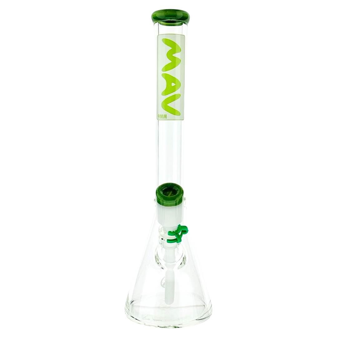 18" x 9MM MAV Layered Accented Beaker Bong