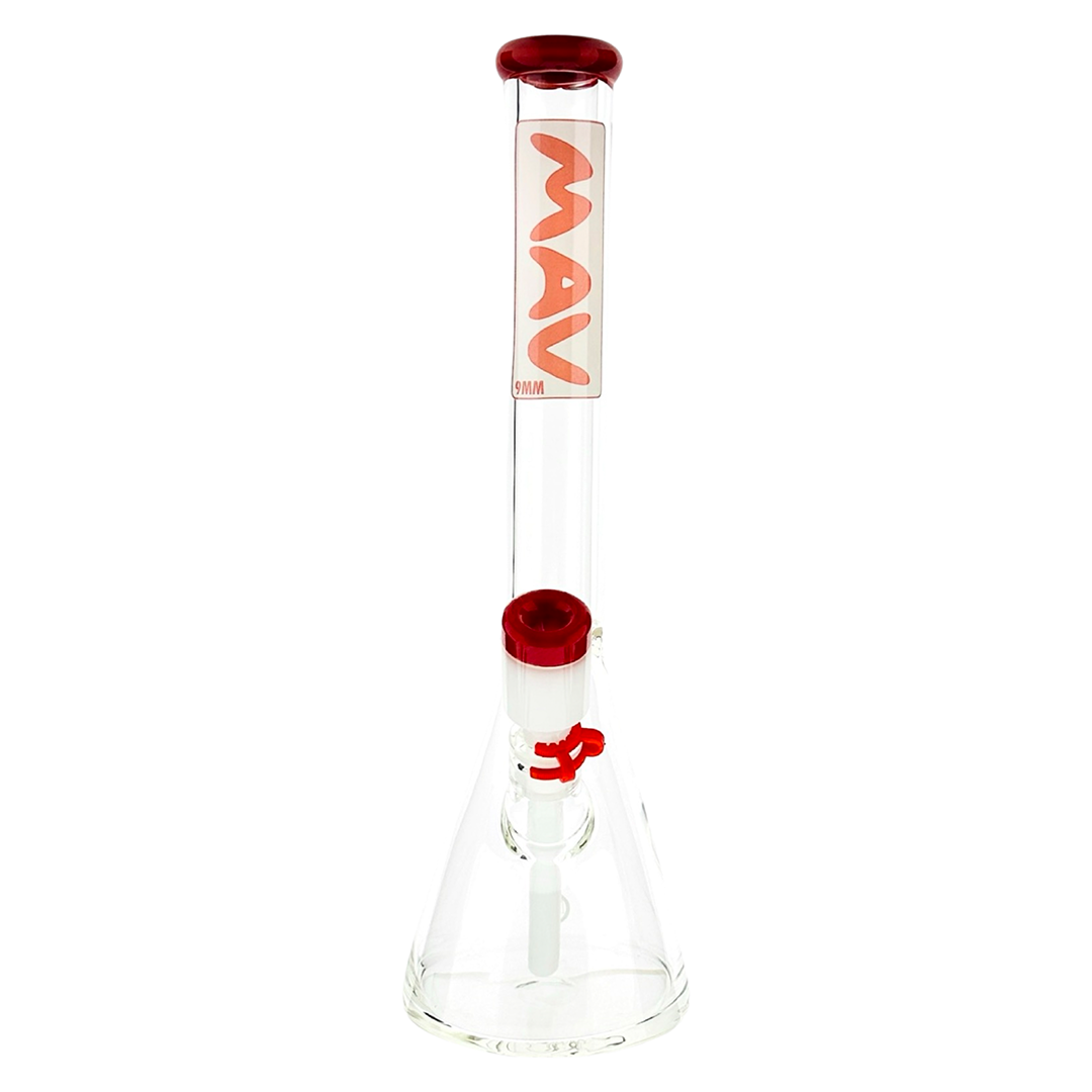 18" x 9MM MAV Layered Accented Beaker Bong