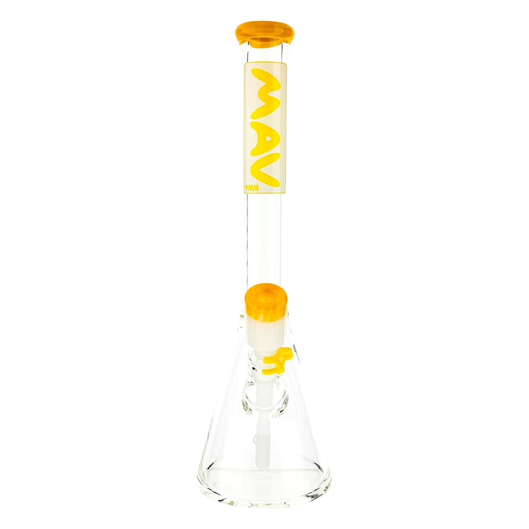 18" x 9MM MAV Layered Accented Beaker Bong