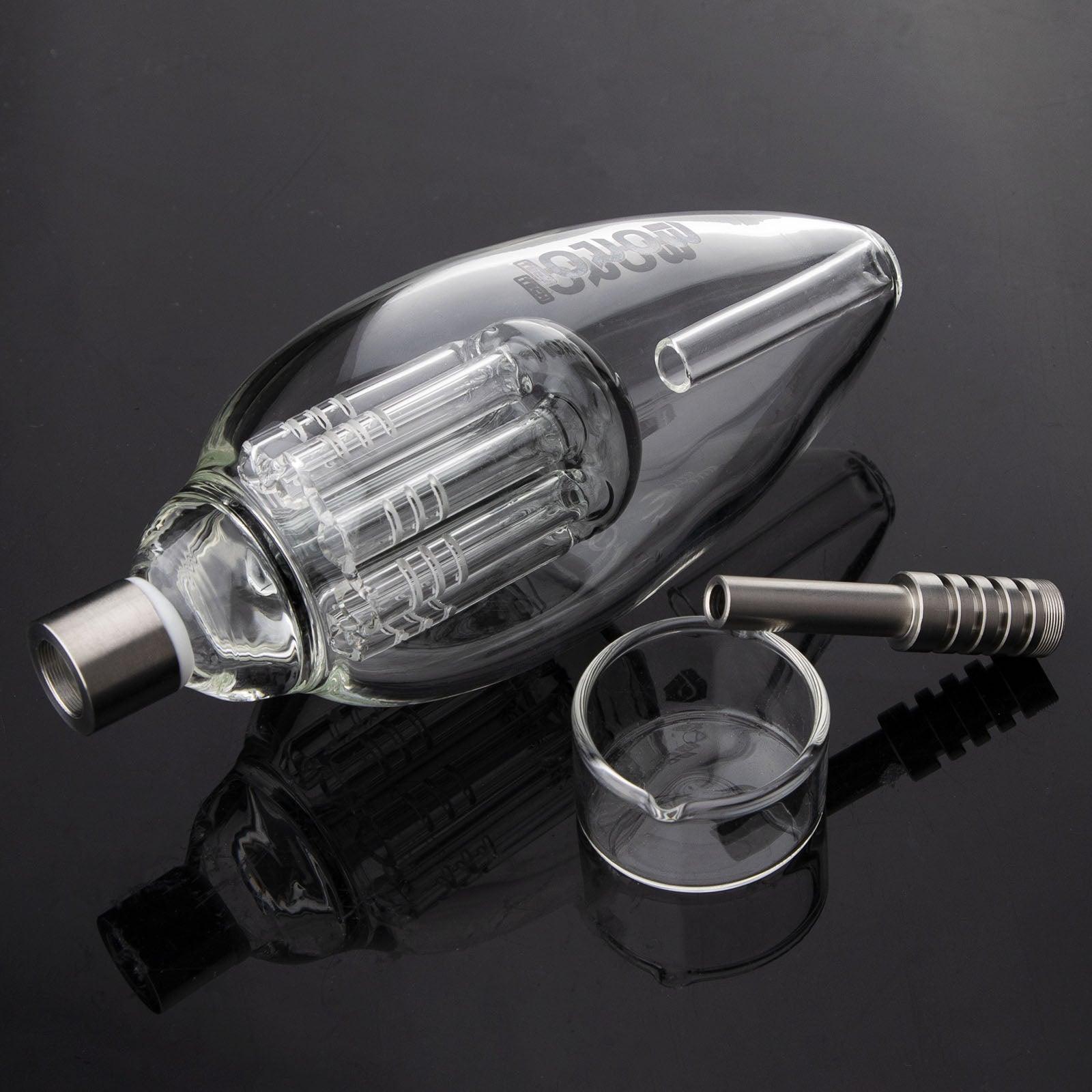 Glass Bulb Nectar Collector With Titanium Tip