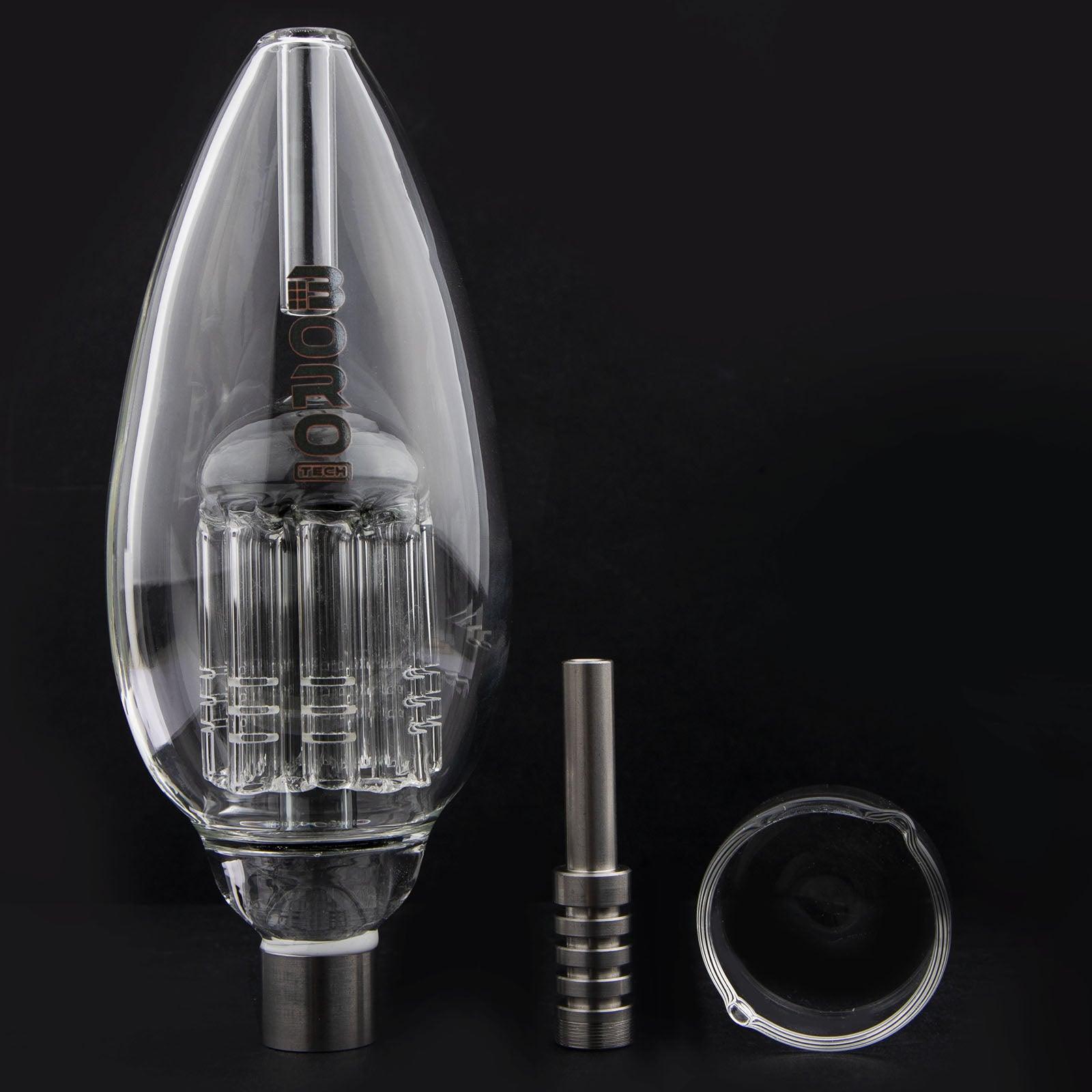 Glass Bulb Nectar Collector With Titanium Tip