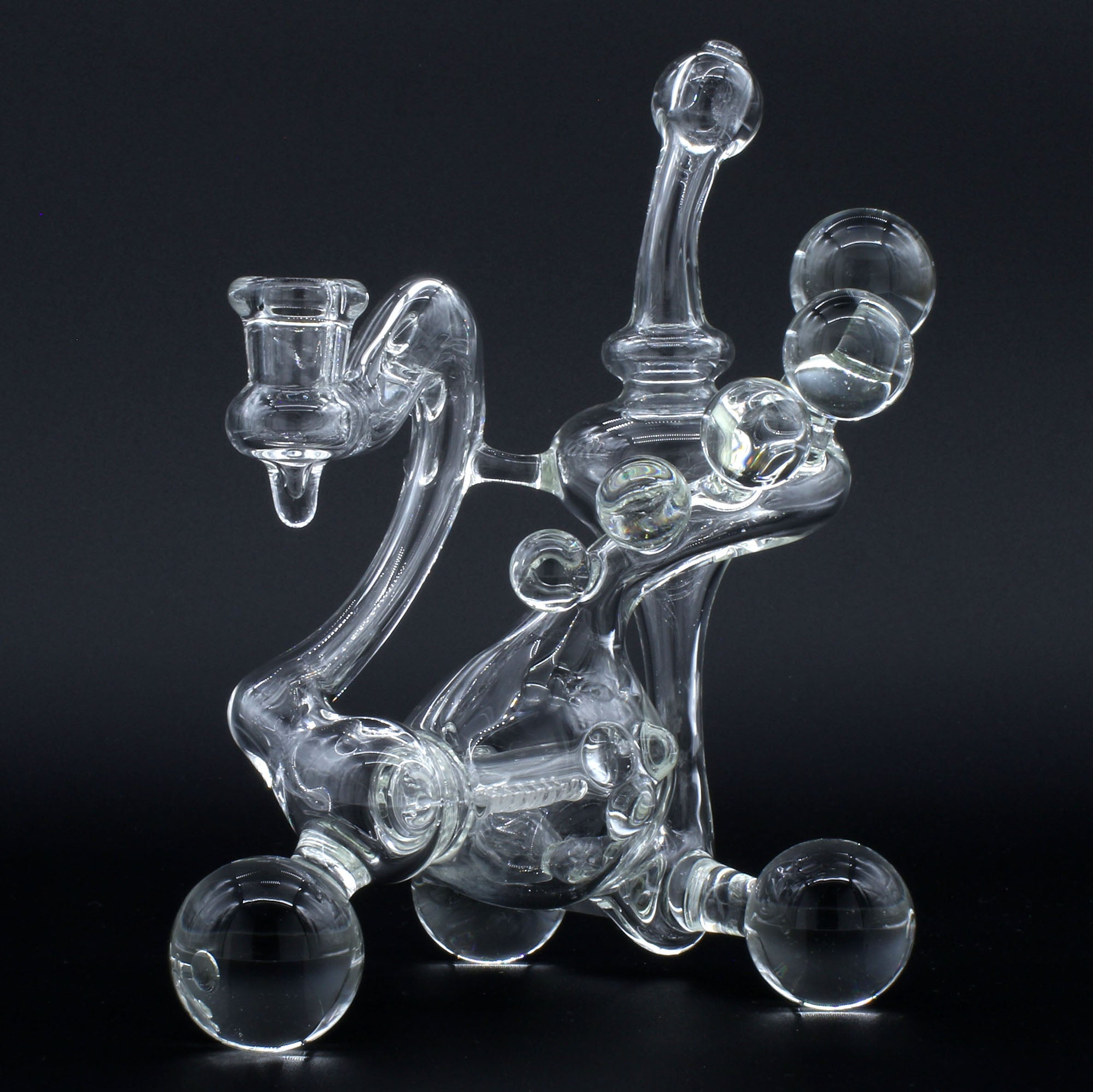 Clayball Glass "Translucent Dreams" Heady Recycler Dab-Rig