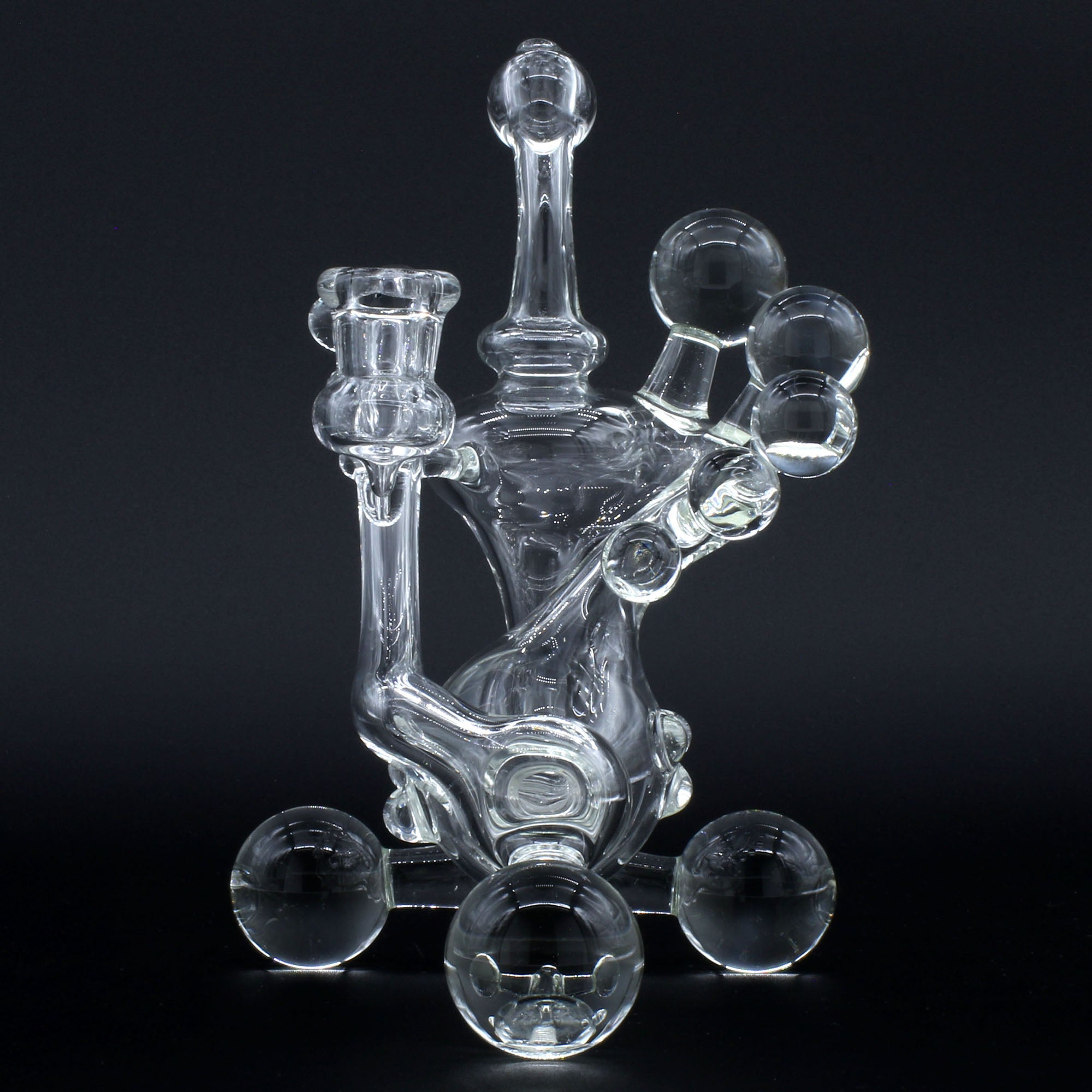 Clayball Glass "Translucent Dreams" Heady Recycler Dab-Rig