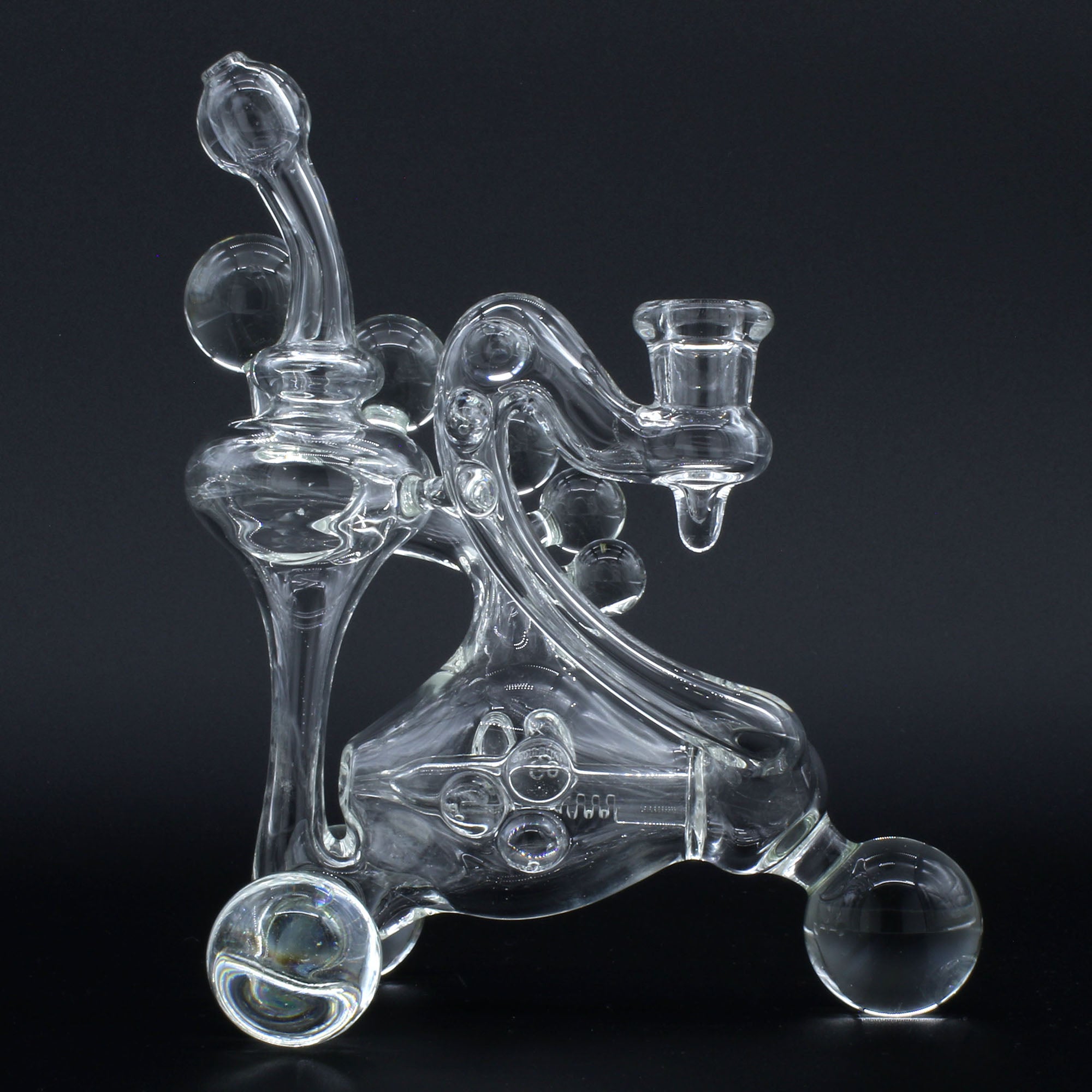 Clayball Glass "Translucent Dreams" Heady Recycler Dab-Rig