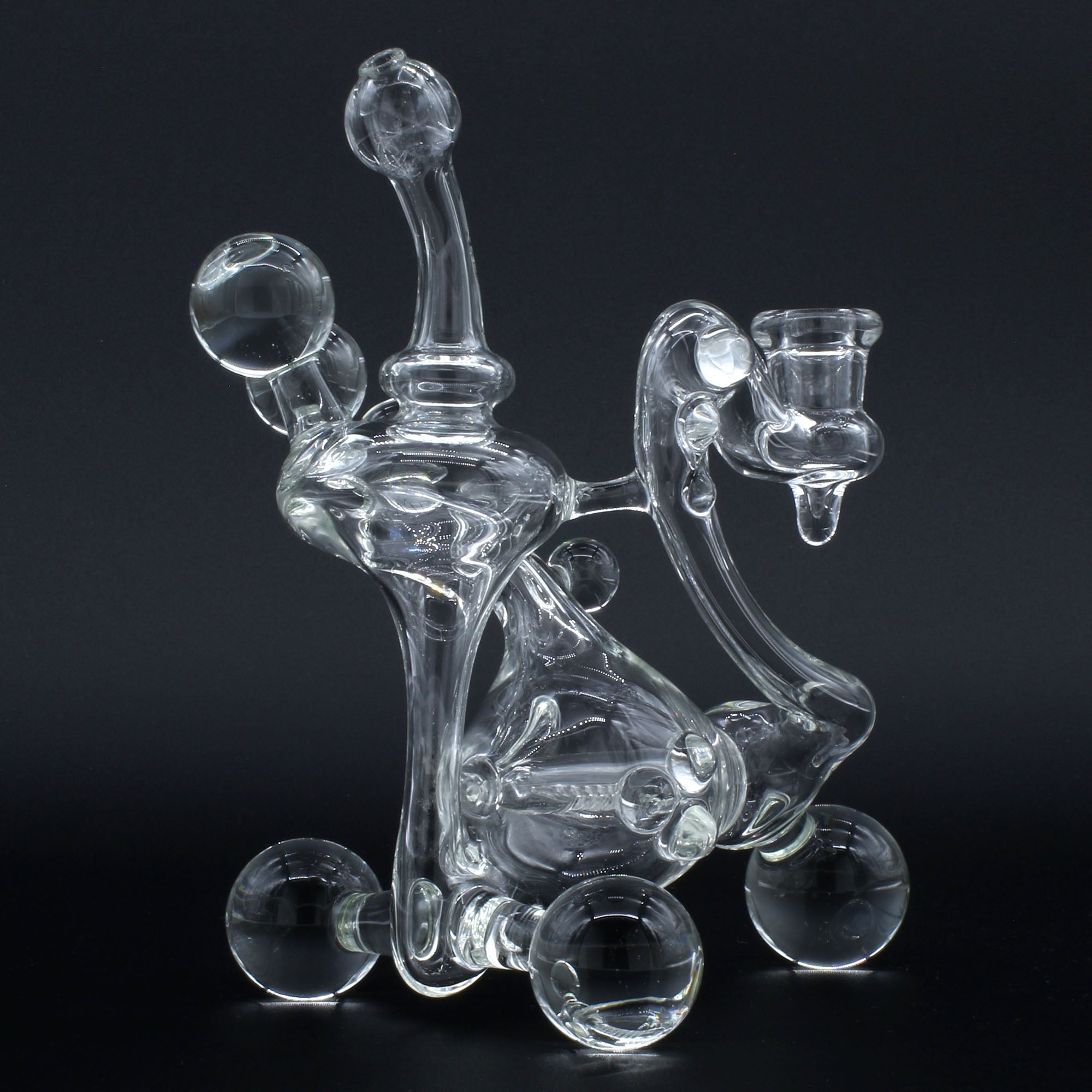 Clayball Glass "Translucent Dreams" Heady Recycler Dab-Rig