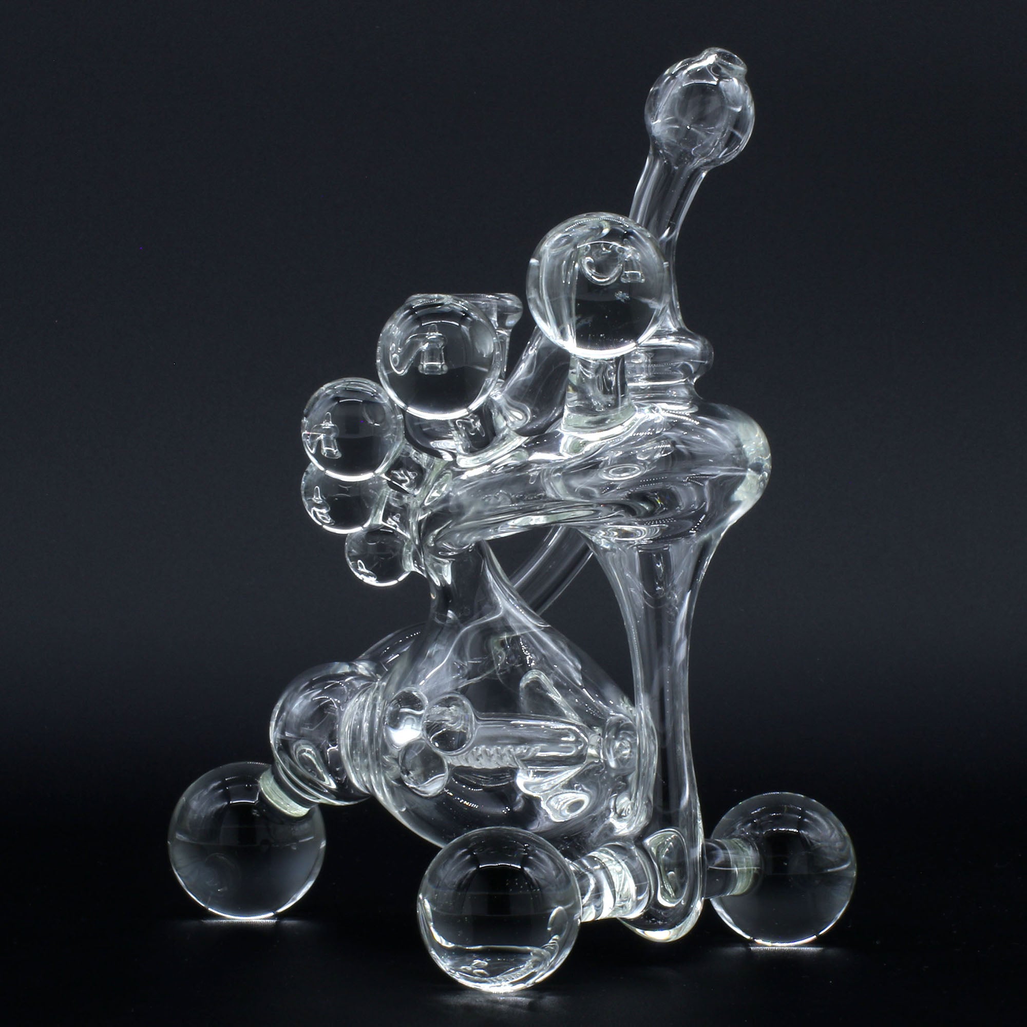 Clayball Glass "Translucent Dreams" Heady Recycler Dab-Rig