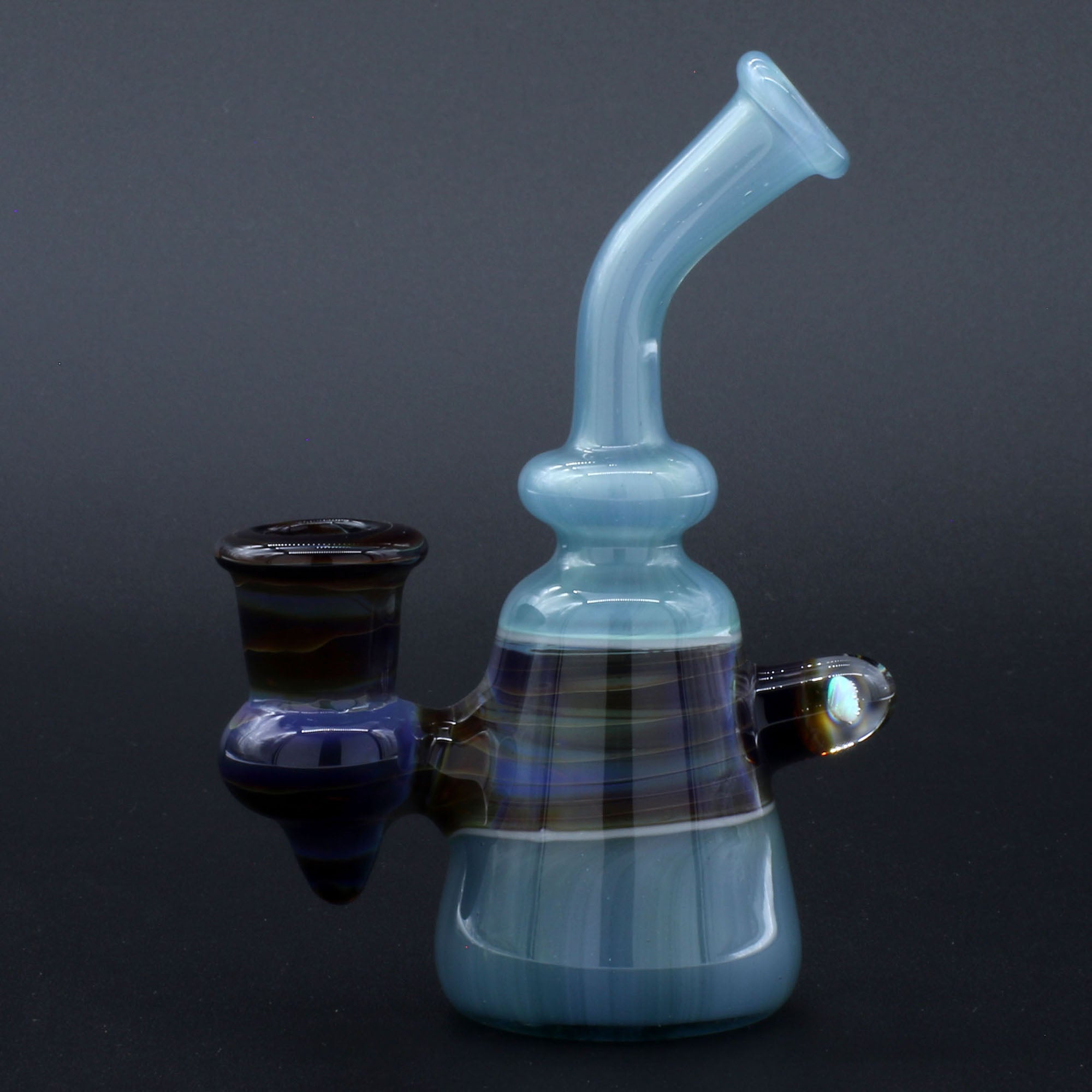 Clayball Glass "Opal Nebula" Heady Sherlock Dab Rig