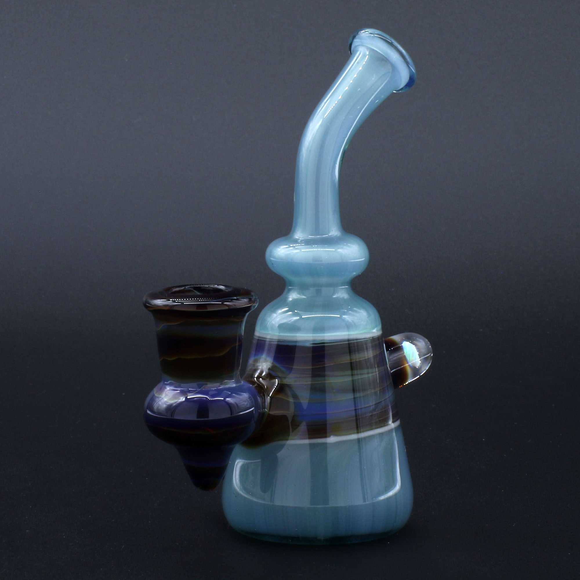 Clayball Glass "Opal Nebula" Heady Sherlock Dab Rig