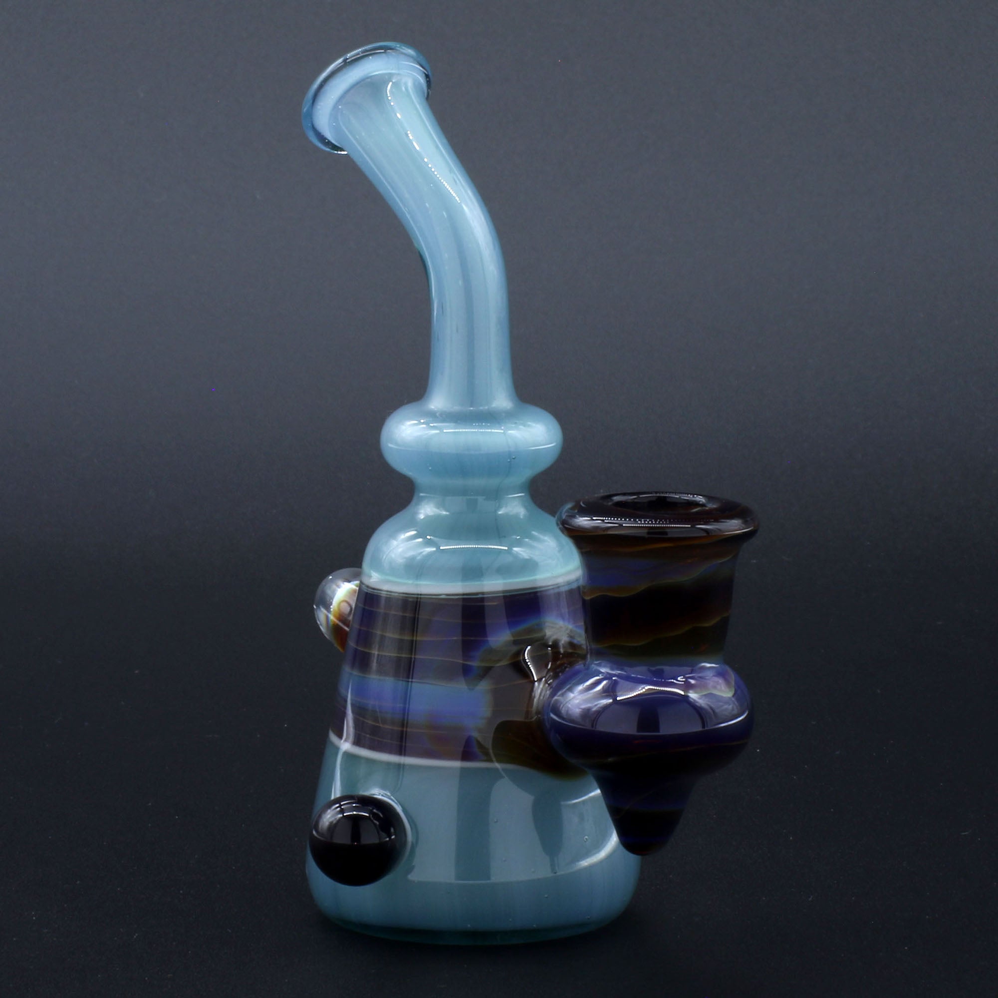 Clayball Glass "Opal Nebula" Heady Sherlock Dab Rig