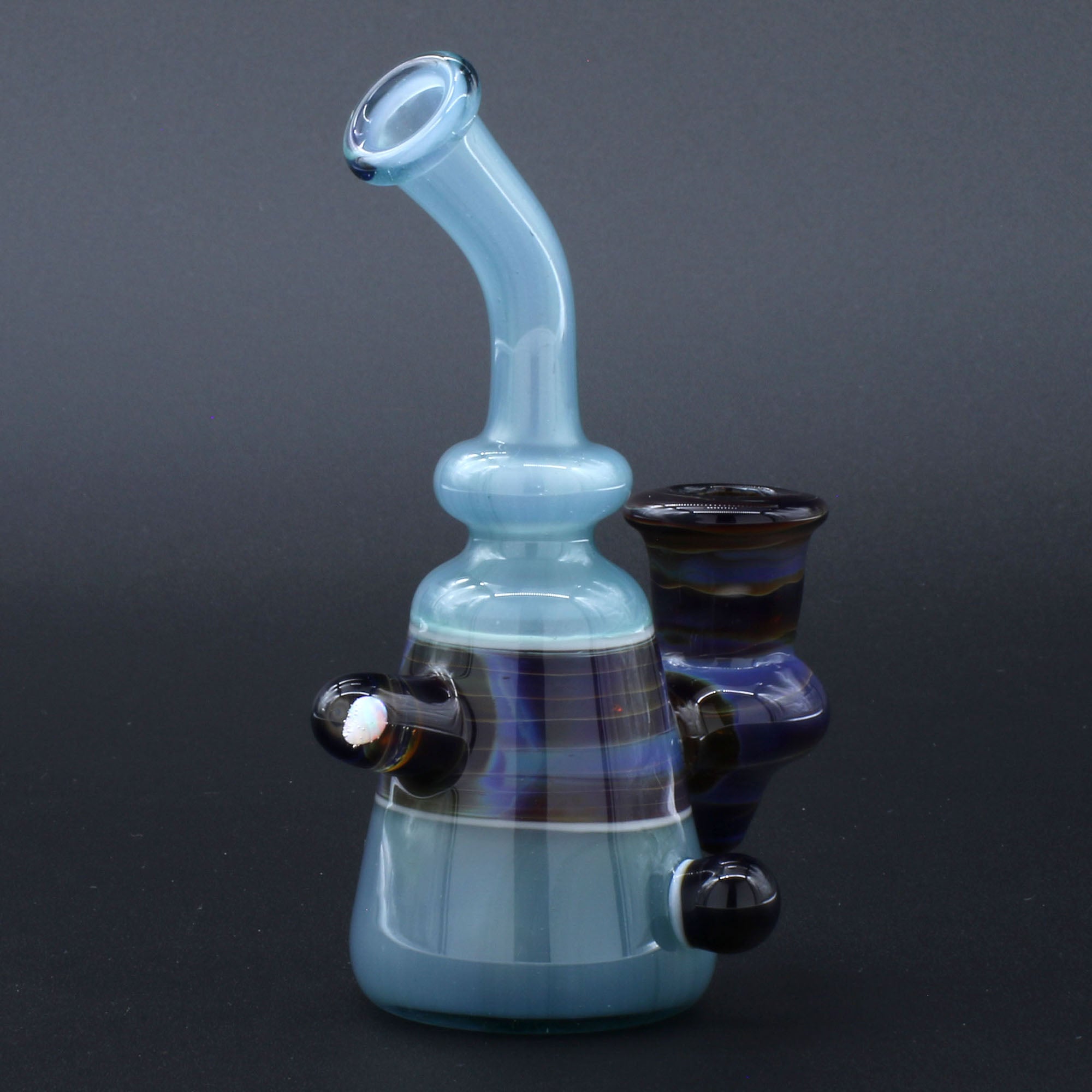 Clayball Glass "Opal Nebula" Heady Sherlock Dab Rig