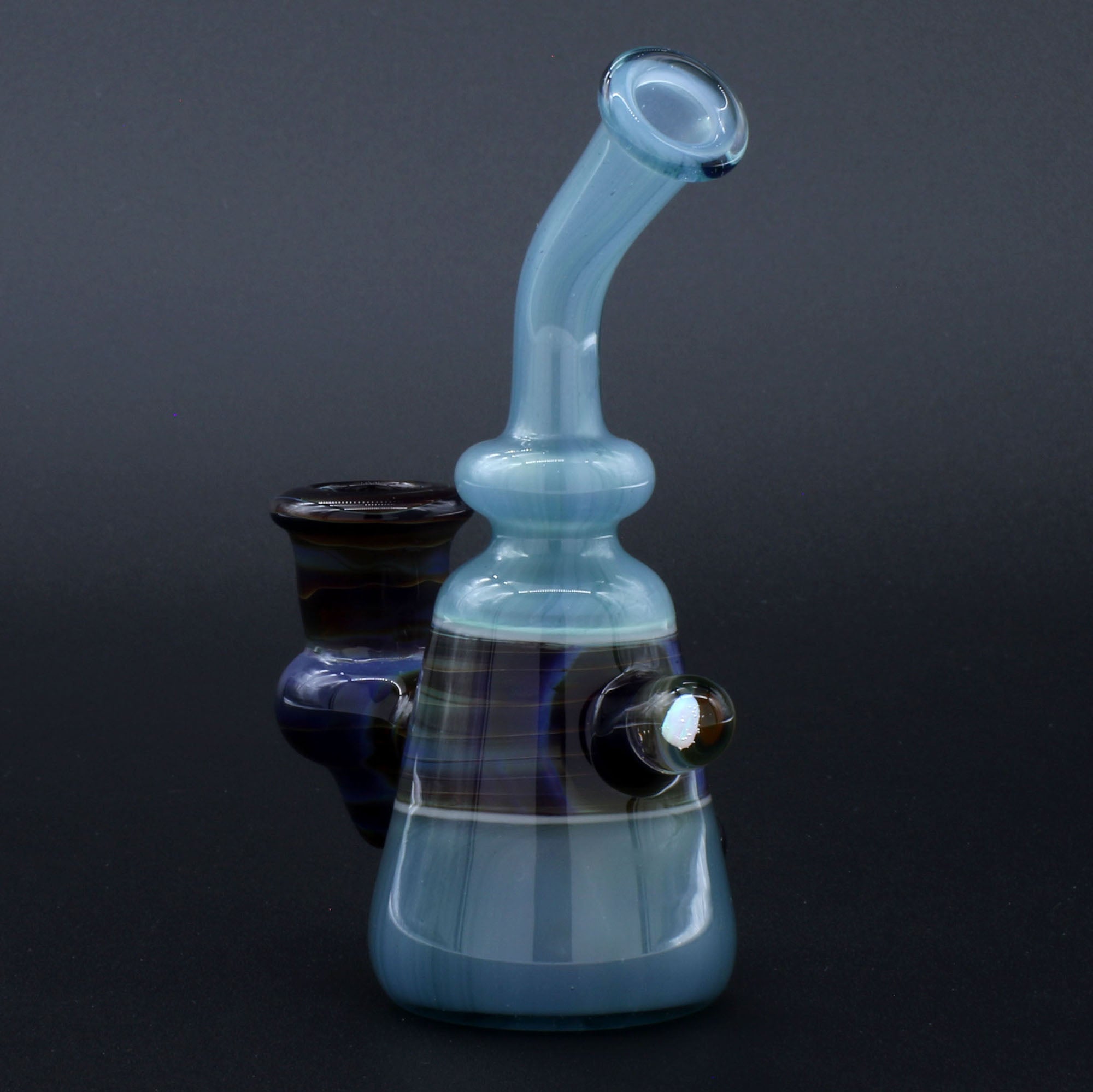 Clayball Glass "Opal Nebula" Heady Sherlock Dab Rig