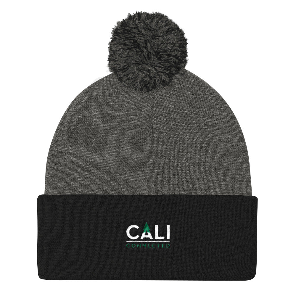 CaliConnected Pom Pom Knit Cap