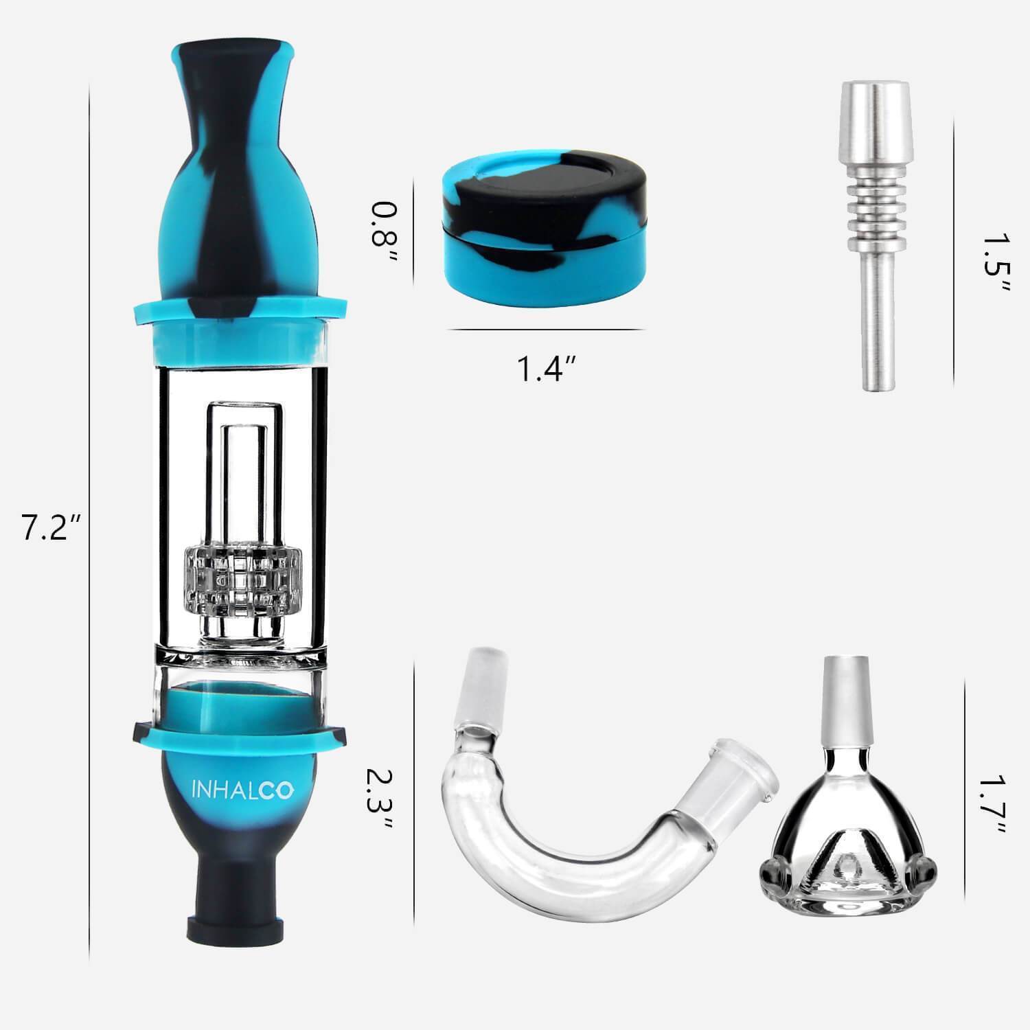 Silicone Glass Nectar Collector Kit