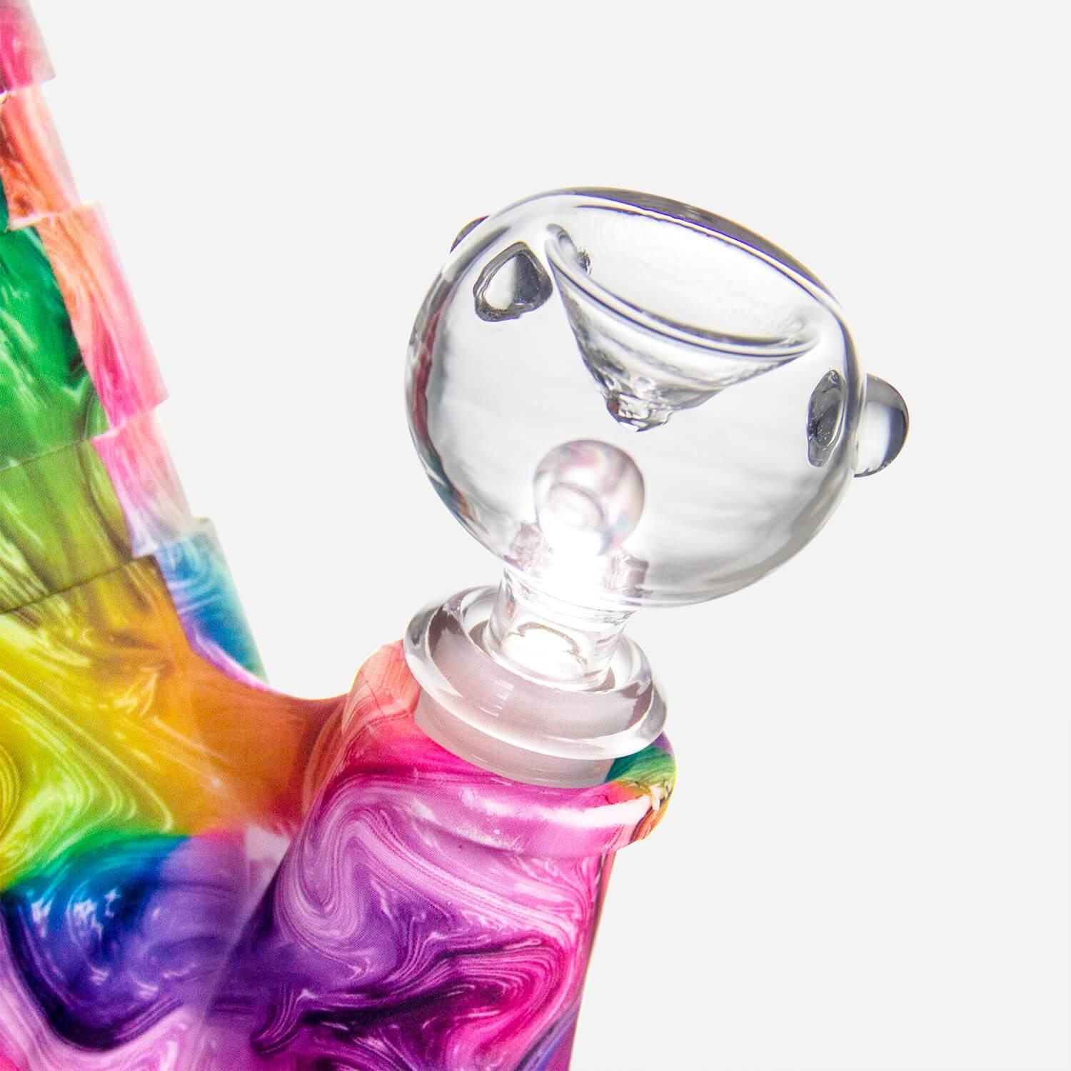 Tilted Silicone Tree Perc Bong